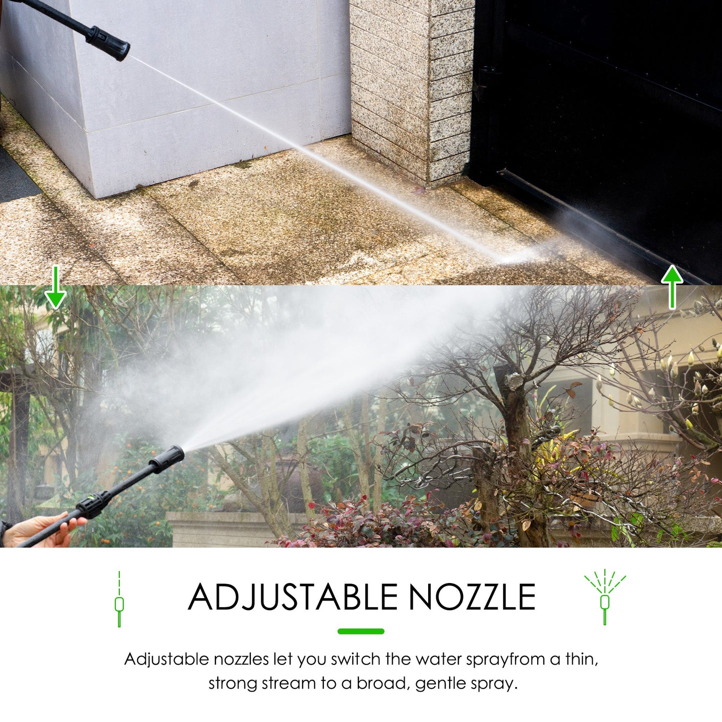 2030 PSI 1.85 GPM Cold Water Corded Electric Portable Pressure Washer