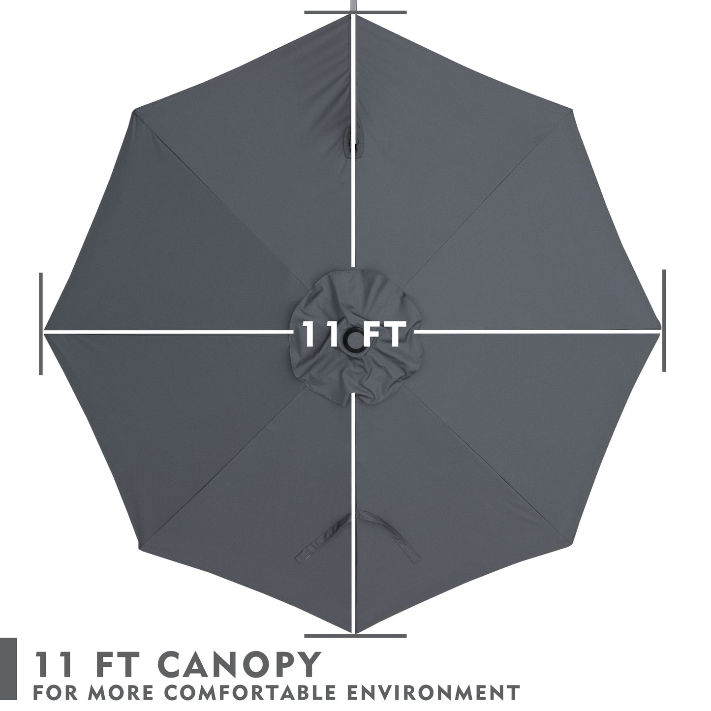 Kozyard 11 Ft Cantilever Umbrella (4 Color Options)